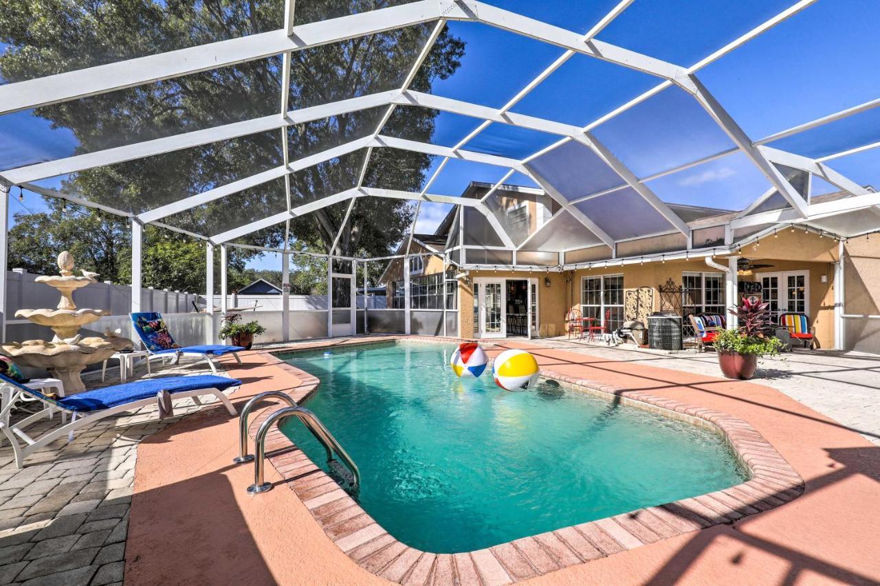 Cozy Home In Heart Of Tampa With Lanai And Pool! ภายนอก รูปภาพ